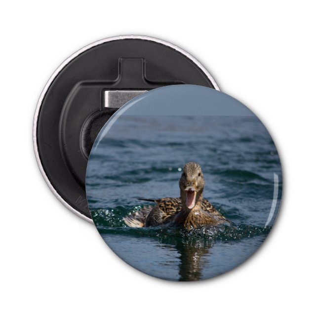 Anka med öppen topp flasköppnare (Framsidan)