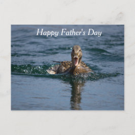 Anka med öppen topp vykort