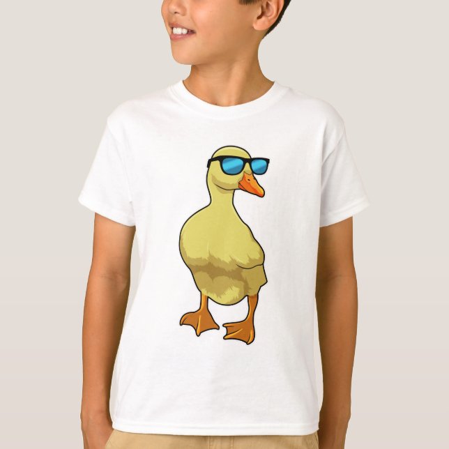 Anka med solglasögon t shirt (Framsida)