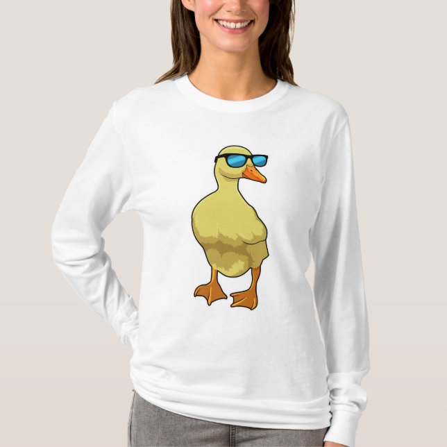 Anka med solglasögon t shirt (Framsida)