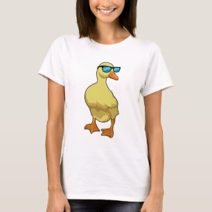 Anka med solglasögon t shirt