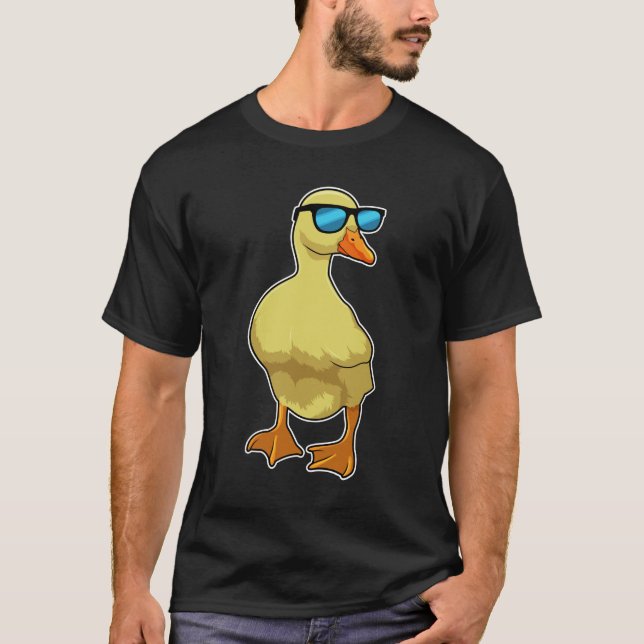 Anka med solglasögon t shirt (Framsida)