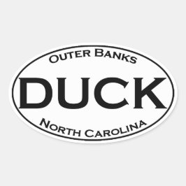 Anka North Carolina Oval Logotyp Ovalt Klistermärke