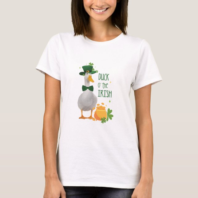 Anka o' Irish St. Patricks Day T Shirt (Framsida)