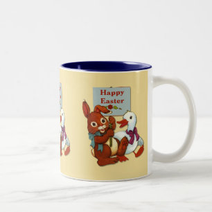 Anka och Bunny Påsk Två-Tonad Mugg