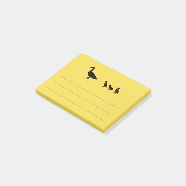 Anka och duckling post-it block (Vinklad)