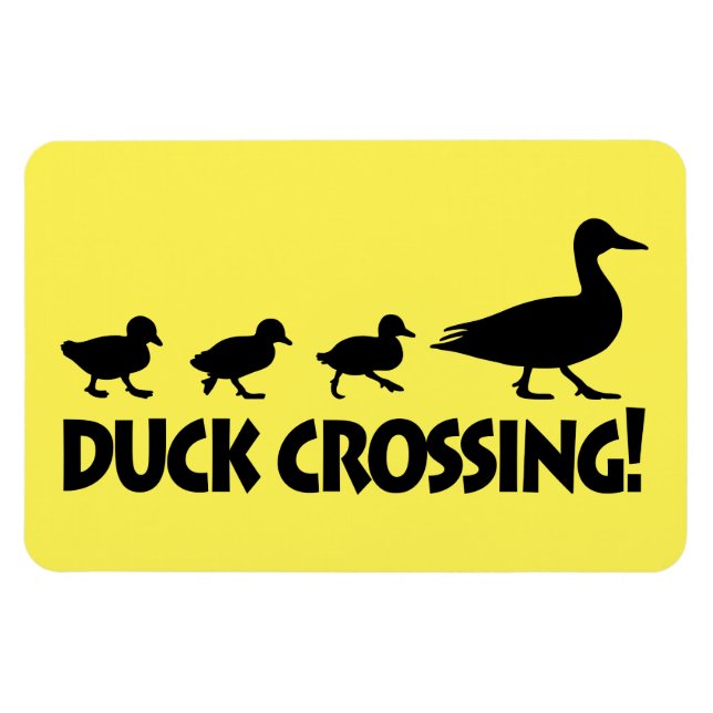 Anka och Ducklings: Anka Crossing Magnet (Horisontell)
