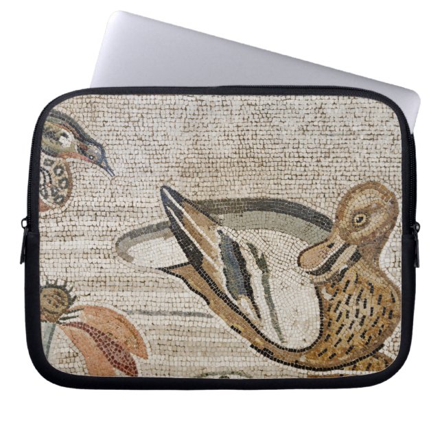 Anka och fågel, Nile mosaik, hus av faunen Laptop Sleeve (Framsidan)