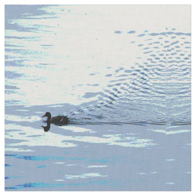 Anka och Ripples Fabric Tyg (Närbild)