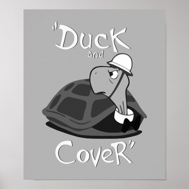 Anka och täckning - Vintagens atomattack Poster (Framsidan)