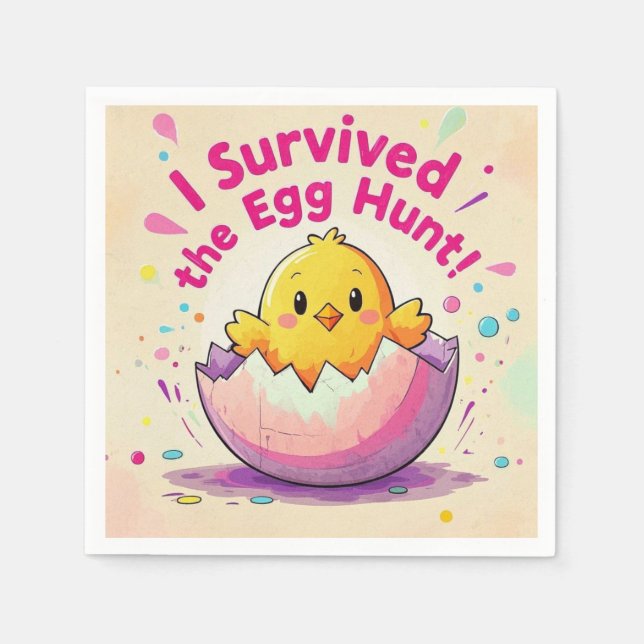 Anka Överlevt Egg Hunt Pappersservett (Framsidan)
