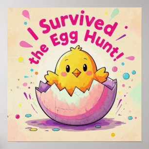 Anka Överlevt Egg Hunt Poster