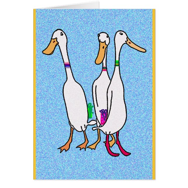 Anka överraskning hälsningskort (Framsidan)