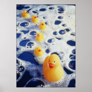 Anka på en rad poster