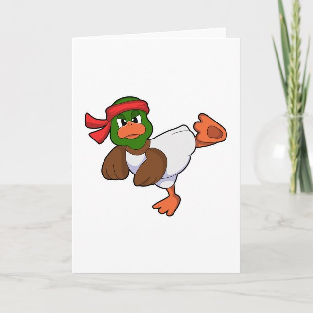 Anka på karate kort (Framsida)