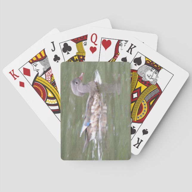Anka på Sjö-spelkort Spel Kort (Baksidan)