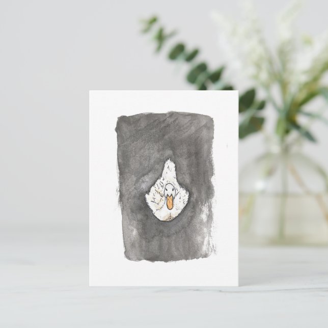 anka på vägvykortet vykort (Stående Fram)