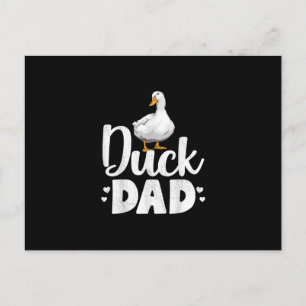 Anka Pappa Funny Vatten Ducklings Farmer Gifts Helg Vykort