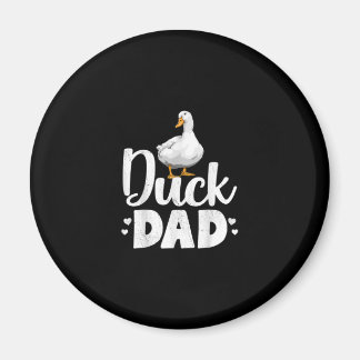 Anka Pappa Funny Vatten Ducklings Farmer Gifts Magnet