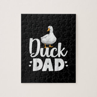 Anka Pappa Funny Vatten Ducklings Farmer Gifts Pussel