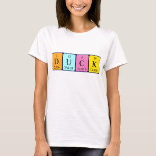 Anka periodisk skjorta bord namn tee shirt