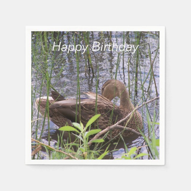 Anka Preening i Reeds Pappersservett (Framsidan)