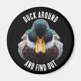 Anka runt och ta reda på Roligten Mad Anka Magnet