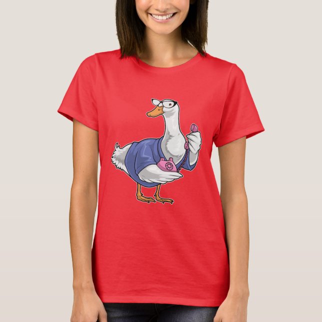 Anka sekreterare Mobil T Shirt (Framsida)