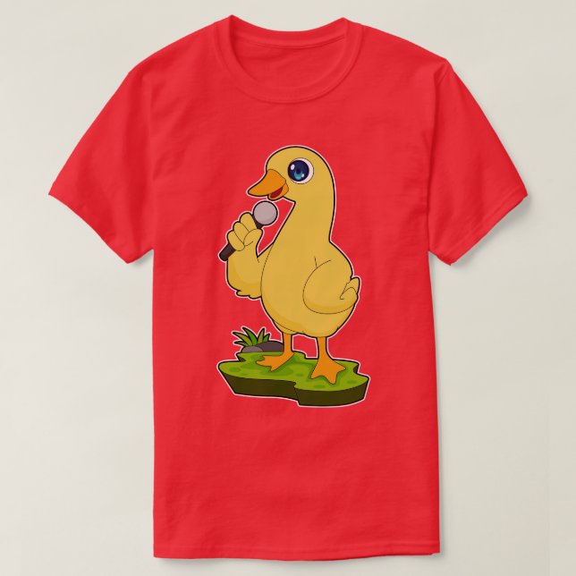 Anka Singer Microphone Music T Shirt (Design framsida)