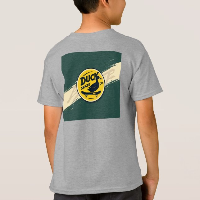 Anka Skate Co. Coola Tecknad Skater T-Shirt (Baksida)