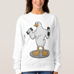 Anka som BodyBuilder med Dumbbells T Shirt