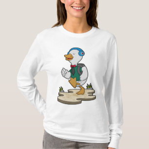 Anka som Hiker med ryggsäck T Shirt