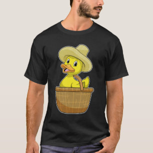 Anka som jordbrukare med Basket T Shirt