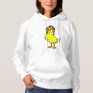 Anka som pilot med lucka och glans t shirt