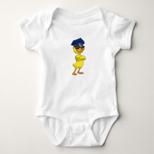 Anka som polistjänsteman med polishytt t shirt