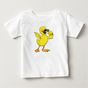 Anka som Singer med mikrofon T Shirt