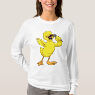 Anka som Singer med mikrofon T Shirt