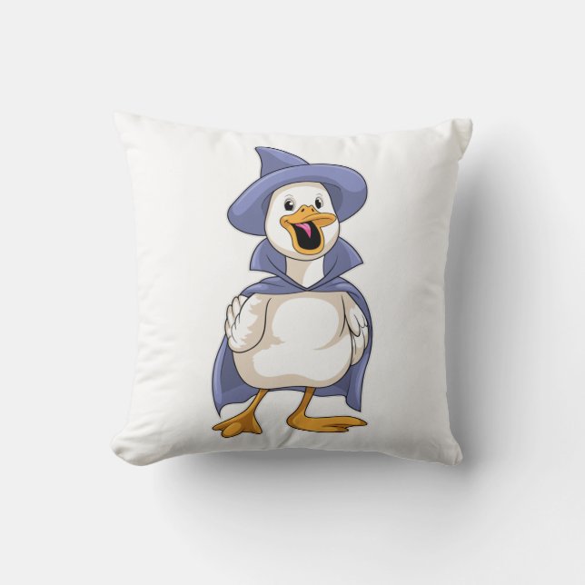 Anka som Witch med Hat Kudde (Framsida)