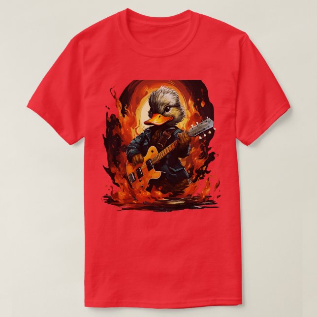 Anka Spelar Guitar T Shirt (Design framsida)