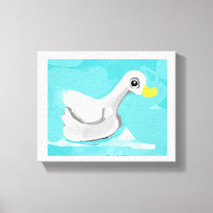 Anka Swimmer Canvastryck