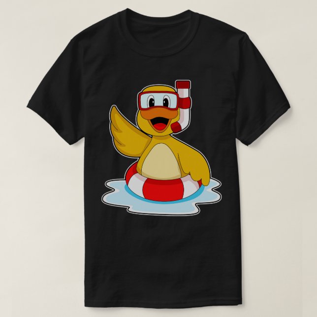 Anka Swimming Life buoy T Shirt (Design framsida)