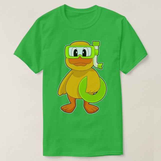 Anka Swimming Snorkel T Shirt (Design framsida)
