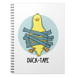 Anka Tape Funny Duct Tape Pun Anteckningsbok