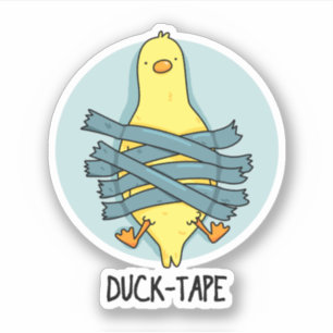 Anka Tape Funny Duct Tape Pun Klistermärken