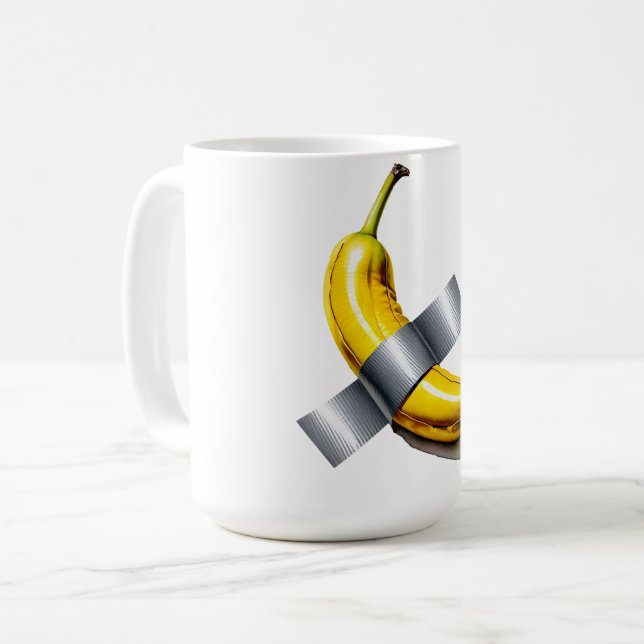 Anka Taped Banana 15oz Kaffemugg (Framsida vänster)