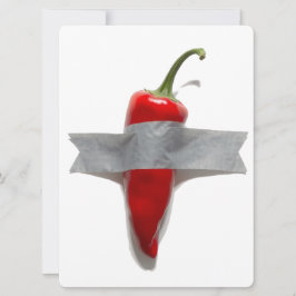 Anka-taped Chili Julkort