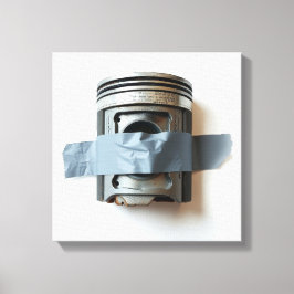 Anka-Taped Piston-Kanvastrycket Canvastryck