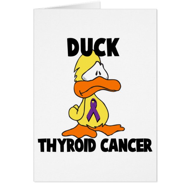 Anka Thyroid Cancer Hälsningskort (Framsidan)