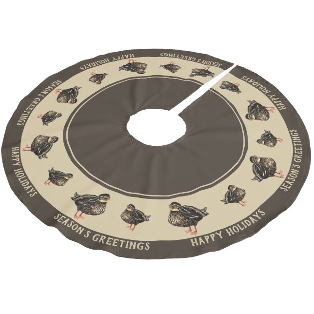 Anka Träd Skirt Julgransmatta Borstad Polyester (Vinklad)