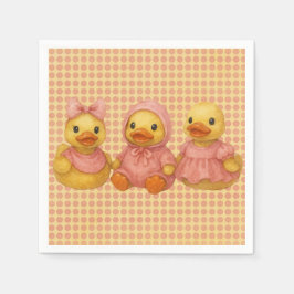 Anka-trio i Rosa Pappersservett